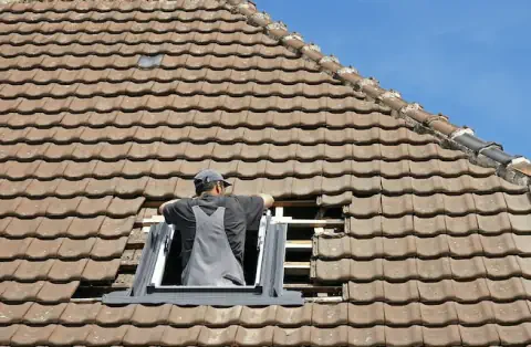 Pose de velux à Menville